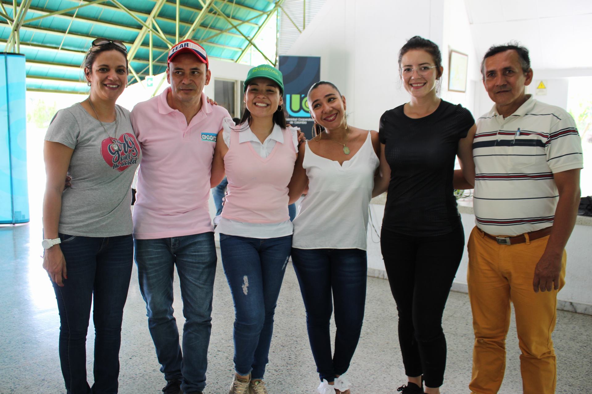 Leidy Janine Álvarez, Fabio Gutiérrez, Luisa Fernanda Quimbayo, Mildred Fálquez, Mileidy Palma y Jorge Vargas.